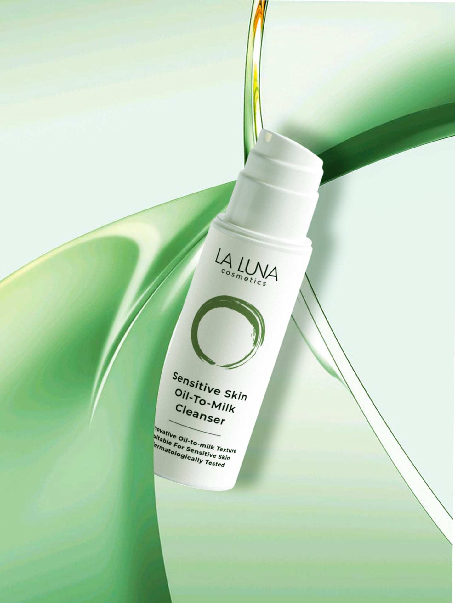 La Luna Sensitive Skin Oil-To-Milk Cleanser – Gentle 2-in-1 Face Cleanser with Sunflower Oil, Chamomile & Sea Buckthorn for Sensitive Skin.