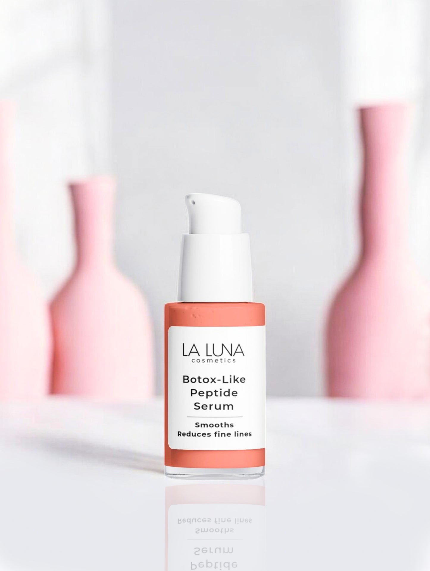 "La Luna" Botox-Like Peptide Serum – luxurious anti-aging serum with peptides, hyaluronic acid, and ginkgo extract. Smooths fine lines, boosts hydration, and enhances skin elasticity for a youthful, radiant glow. Perfect for normal, dry, and mature skin.