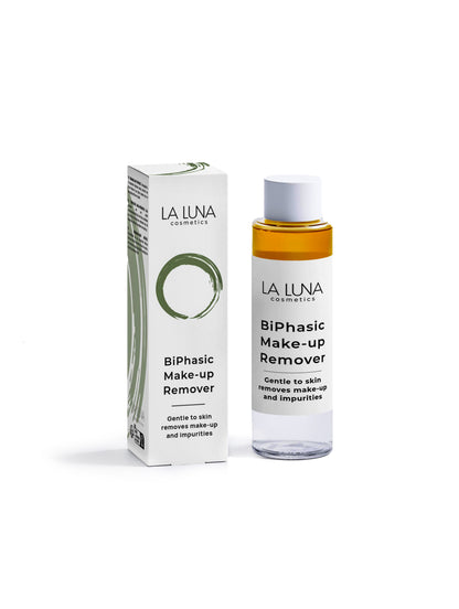 La Luna BiPhasic Make-up Remover – Gentle, Fragrance-Free Two-Phase Cleanser with Aloe Juice, Chamomile, Sea-Buckthorn & Raspberry Extracts for All Skin Types.

