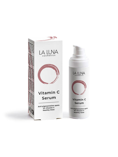 La Luna Vitamin C Serum – Brightening & Hydrating Face Serum with 2% Vitamin C, Ferulic Acid & Hyaluronic Acid for Radiant, Youthful Skin.
