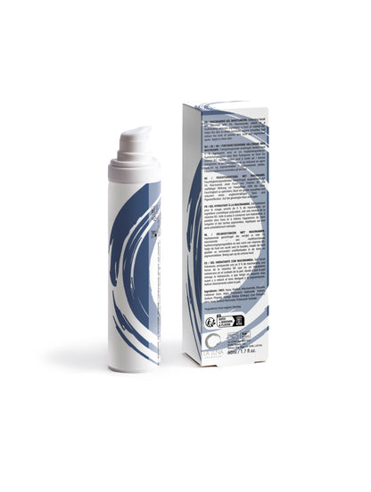 La Luna Niacinamide Gel Moisturiser – Lightweight Hydrating Face Gel with 5% Niacinamide (Vitamin B3) to Brighten Skin, Even Out Skin Tone, and Reduce Pigmentation. Infused with Ginkgo Leaf Extract and Algin for a Smooth, Radiant Complexion. Vegan, Gluten-Free, Nut-Free, and Suitable for All Skin Types.
