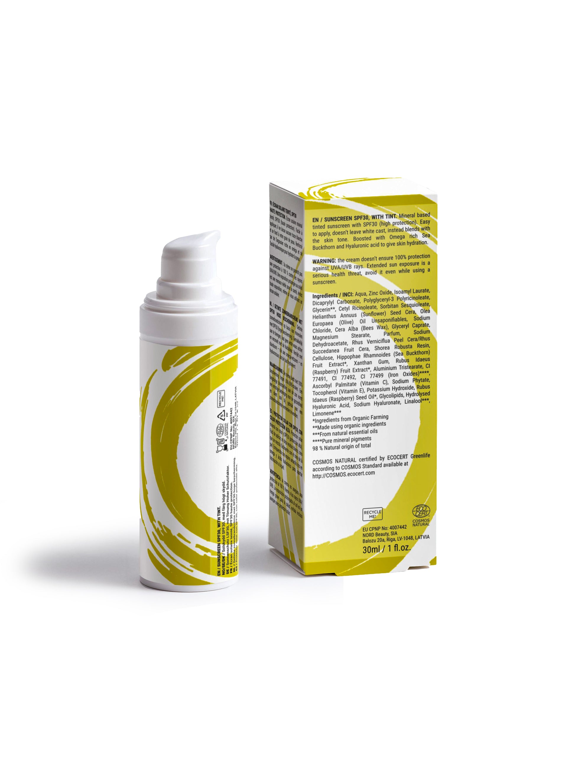 La Luna Tinted Mineral Sunscreen SPF30 – High Protection, Hydrating, Non-Greasy, No White Cast  
