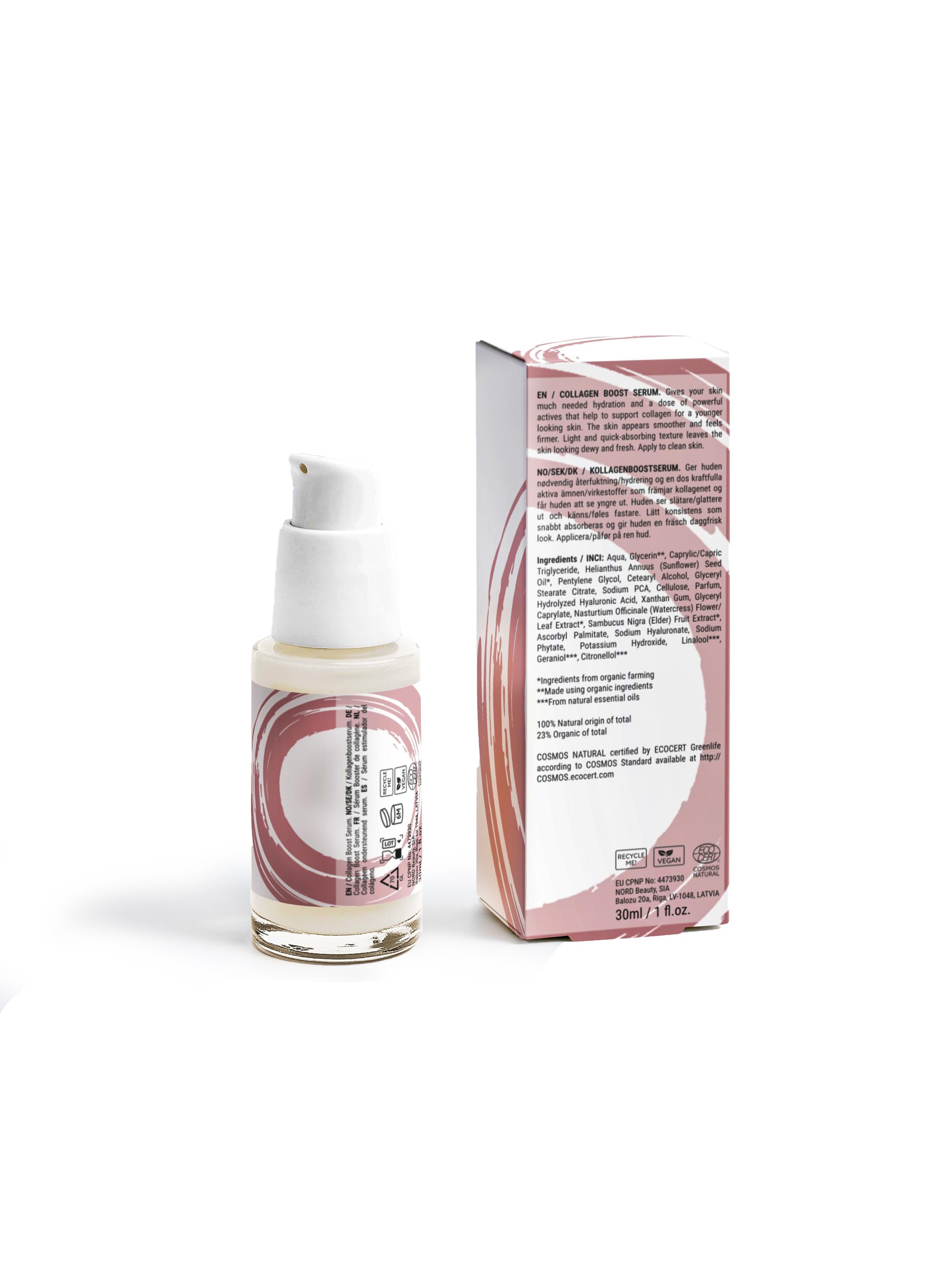 Collagen Boost Serum – Hydrating & Anti-Aging Face Serum with Sodium PCA, Hyaluronic Acid & Sunflower Oil for Smoother, Plumper Skin.