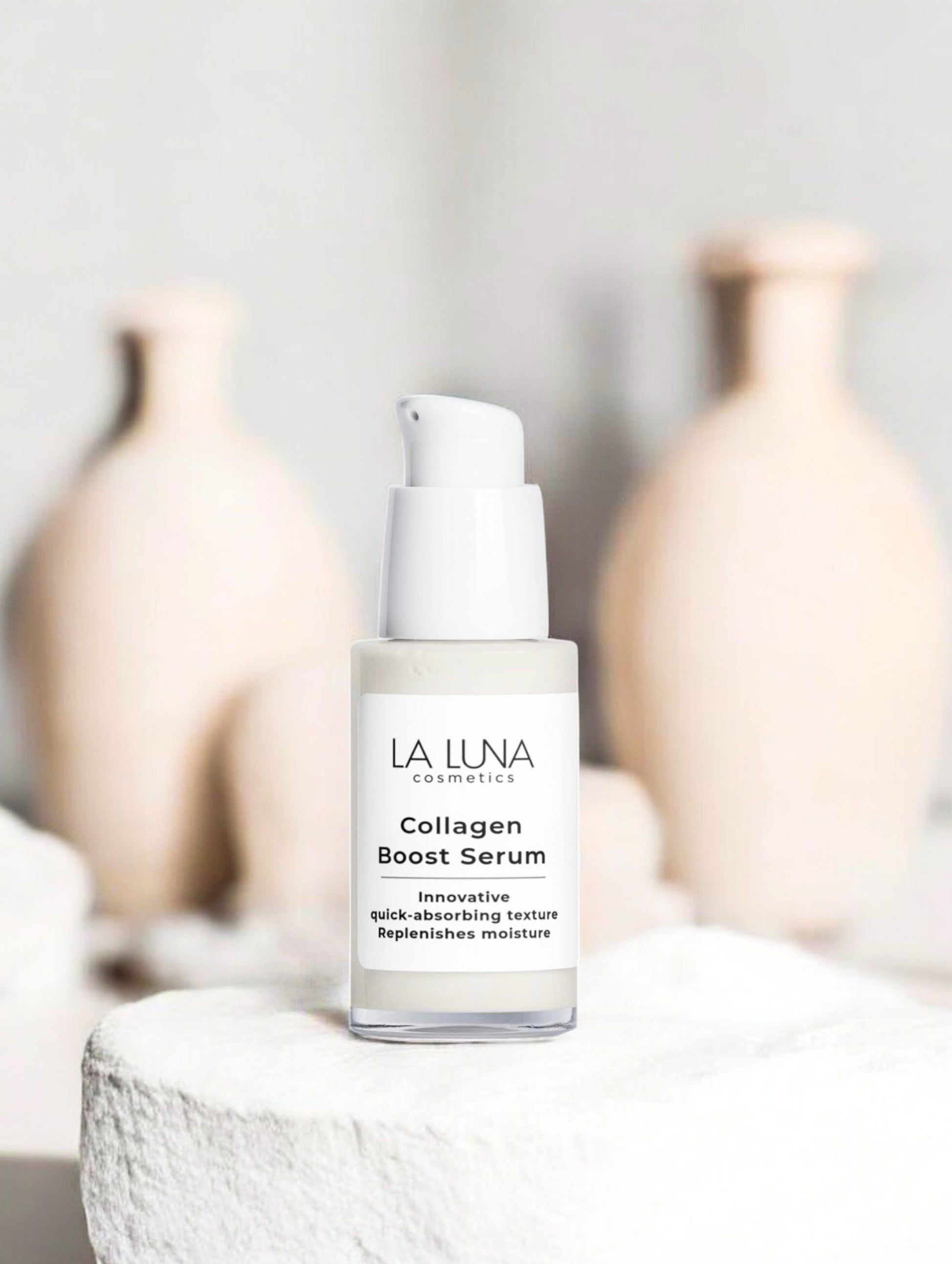 Collagen Boost Serum – Hydrating & Anti-Aging Face Serum with Sodium PCA, Hyaluronic Acid & Sunflower Oil for Smoother, Plumper Skin.