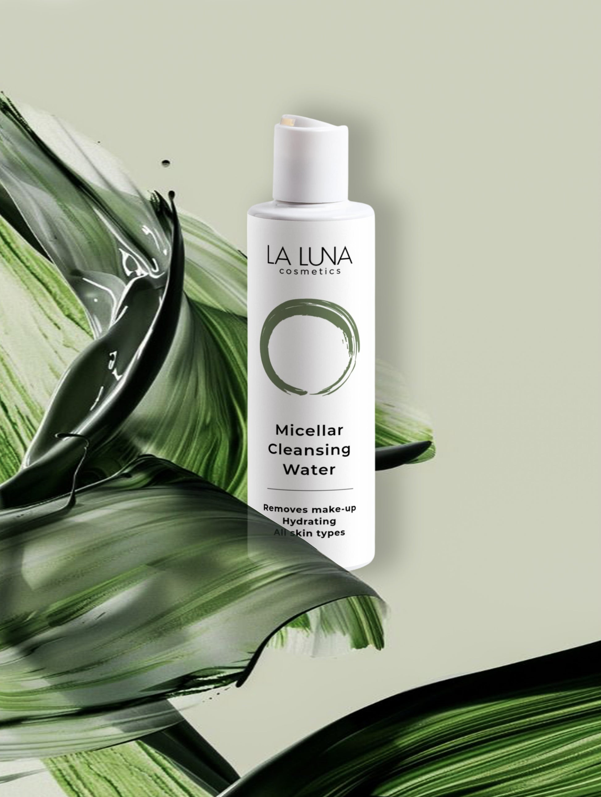 La Luna Micellar Cleansing Water – Hydrating, Gentle Face Cleanser with Hyaluronic Acid, Aloe Juice, Chamomile & Linden Flower Extracts for All Skin Types.
