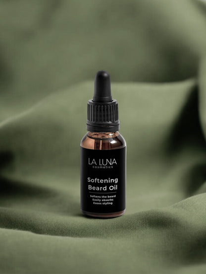 La Luna Softening Beard Oil – Lightweight, Non-Greasy Beard Care | Enriched with Hemp Seed Oil & Cannabidiol | Hydrates, Softens & Enhances Styling | Ideal for All Skin Types
